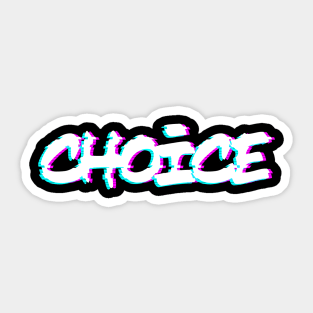 Vaporwave Pro Choice Sticker